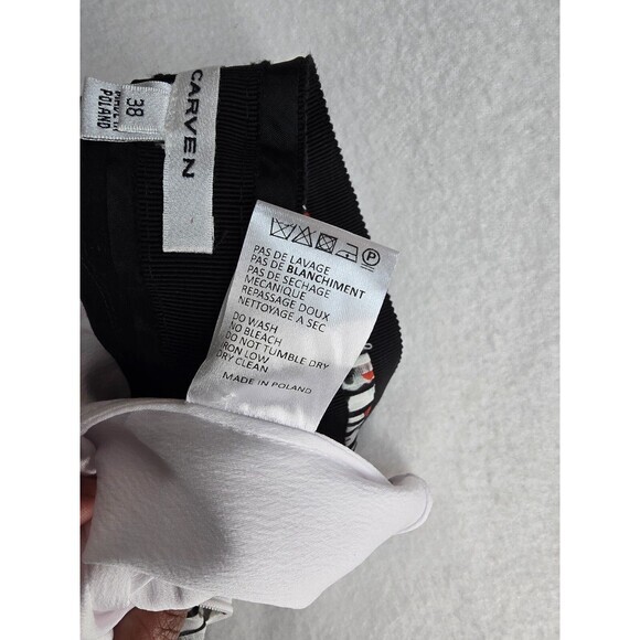 CARVEN A-Line Mini Skirt High Waist Pleated Flowy REG $798‎ US 6 Medium 38 FR - Picture 9 of 9